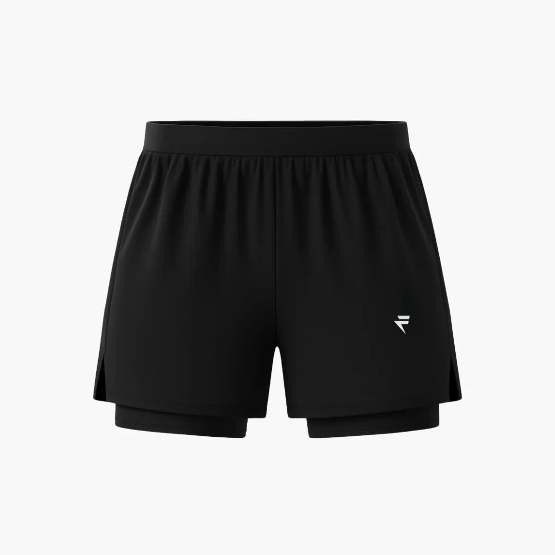 Short 2 en 1 avec compression intégrée
